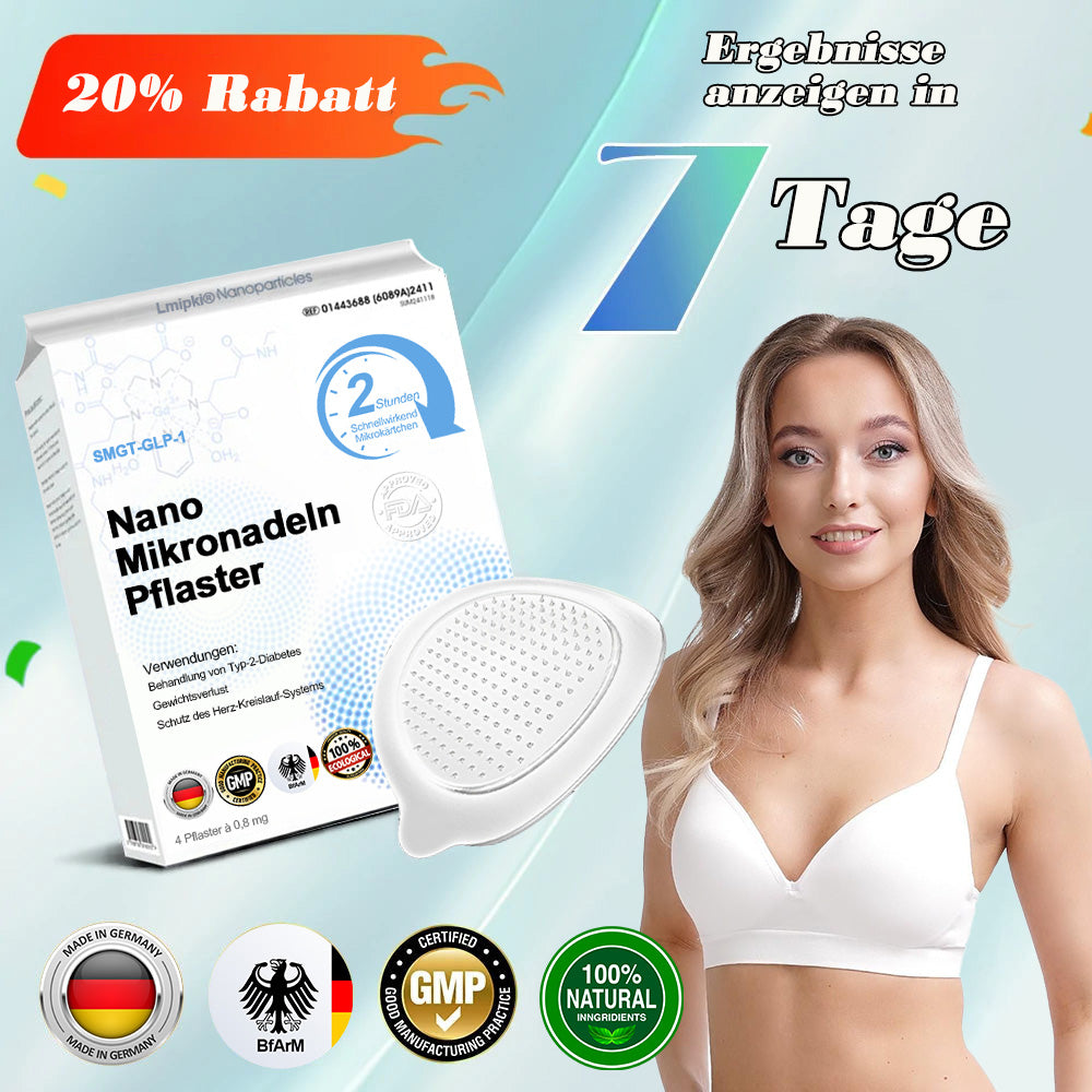 【Letzter Tag der Aktion 60 % Rabatt🥇】Lmipki® NIDDK-Tirzepatide Nano-Mikronadelpflaster 🇩🇪🏪(Schmerzfrei, 24/7-Freisetzung | Schnell 20 Pfund abnehmen | 90 % weniger Zucker | )