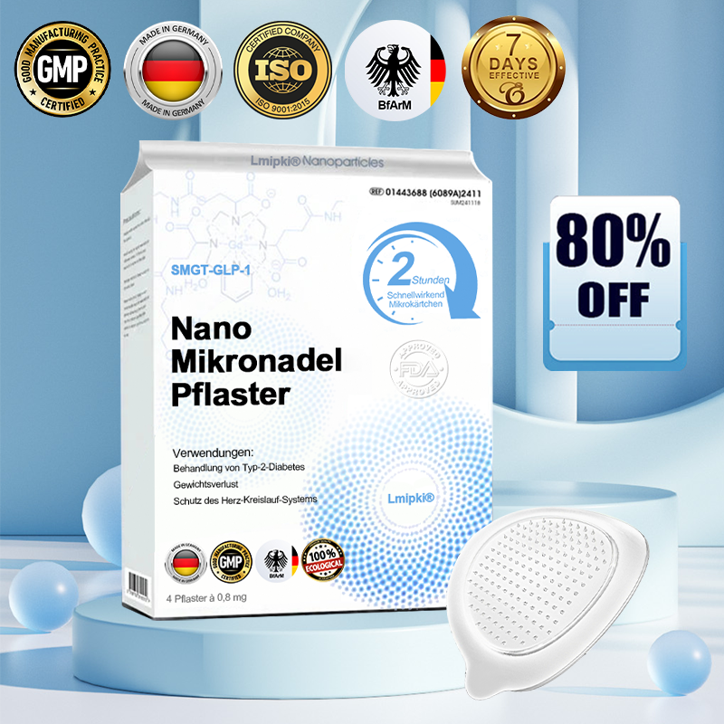 【Letzter Tag der Aktion 60 % Rabatt🥇】Lmipki® NIDDK-Tirzepatide Nano-Mikronadelpflaster 🇩🇪🏪（Schmerzfrei, 24/7-Freisetzung | Schnell 20 Pfund abnehmen | 90 % weniger Zucker | ）